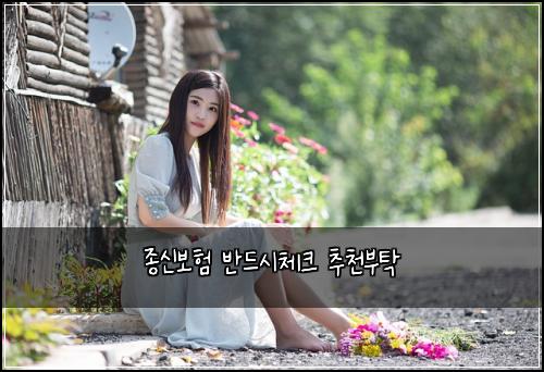 종신보험 반드시체크  추천부탁