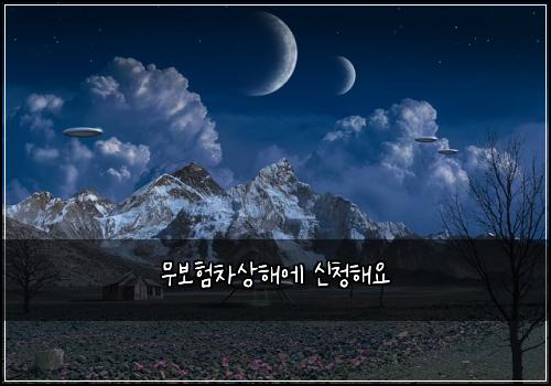 무보험차상해에 신청해요