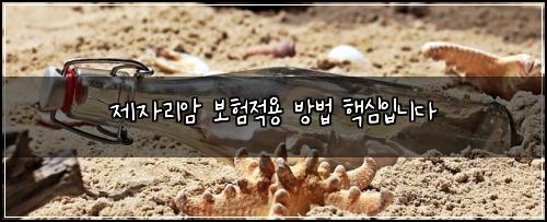 제자리암 보험적용 방법 핵심입니다
