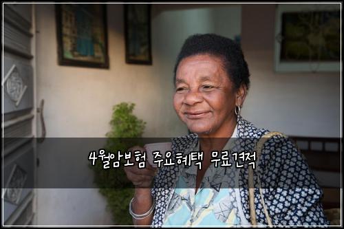 4월암보험 주요혜택  무료견적