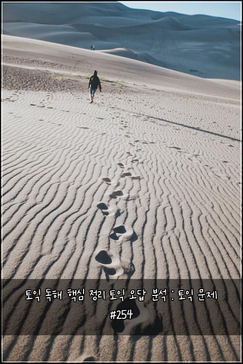 토익 독해 핵심 정리 토익 오답 분석 : 토익 문제 #254