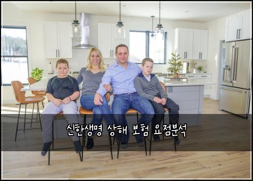 신한생명 상해 보험 요점분석 
