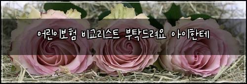 어린이보험 비교리스트  부탁드려요 아이한테