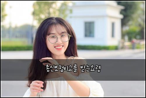 종신보험비교를 받는요령
