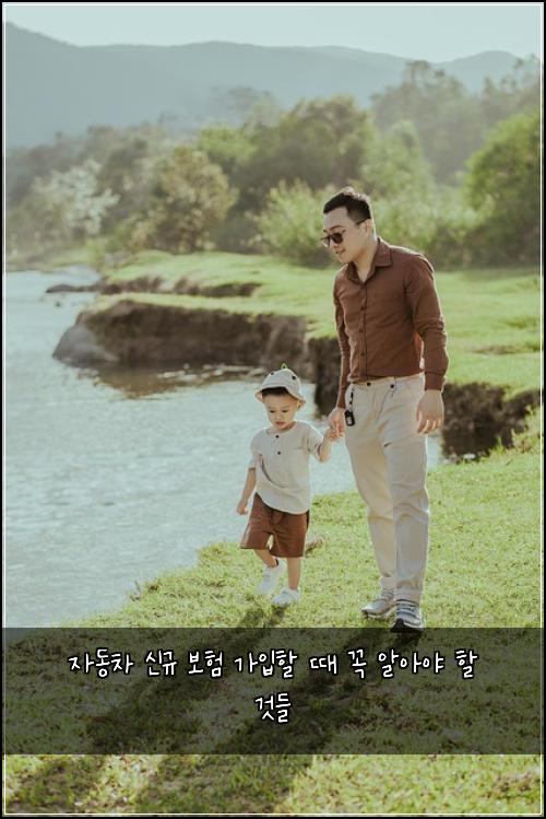 자동차 신규 보험 가입할 때 꼭 알아야 할 것들