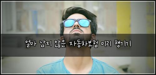 얼마 남지 않은 자동차보험 미리 챙기기