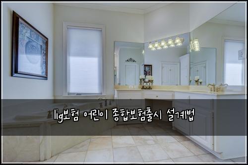 lig보험 어린이 종합보험출시 설계법