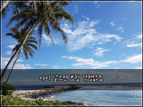아이 낳으면 보험 걱정없죠 