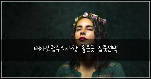 태아보험주의사항 좋은곳 집중선택