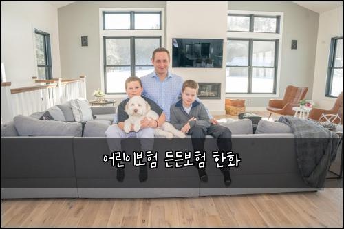 어린이보험 든든보험  한화