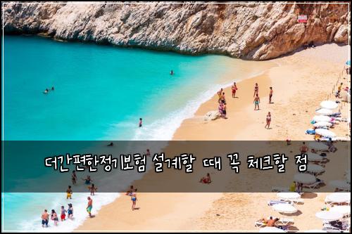 더간편한정기보험 설계할 때 꼭 체크할 점